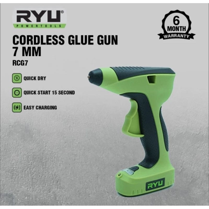 

RYU Mesin Glue Gun Cordless RCG7/ MESIN LEM TEMBAK CHARGE BATERAI
