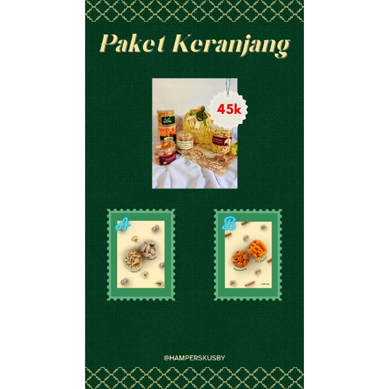 

Hampers / Parcel Lebaran Murah Custom Keranjang
