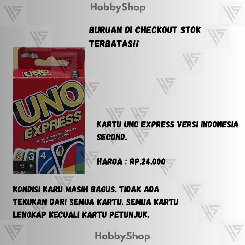 KARTU UNO EXPRESS VERSI INDONESIA SECOND