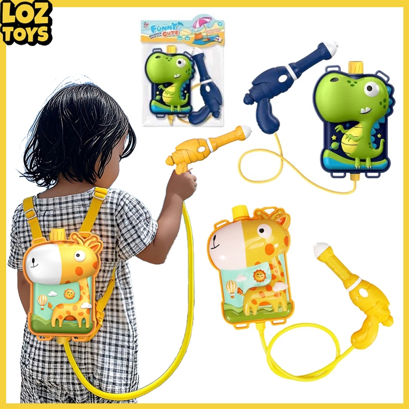 Loztoy Air Ni Bapa Mainan Ana Air Ranel Giraffe Dino Water Gun Bag Toy