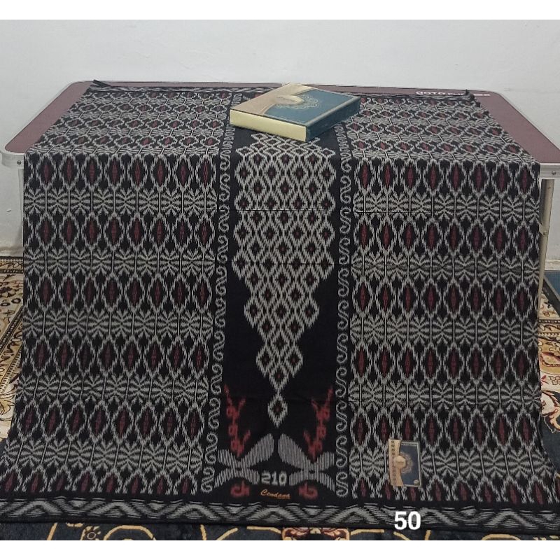 SARUNG CENDANA GOYOR motif kwg kawung black series