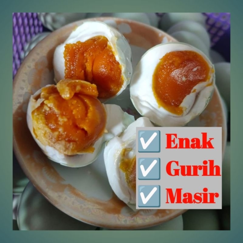 

TELUR ASIN MATANG SIAP MAKAN / TELOR ASIN GURIH MURAH