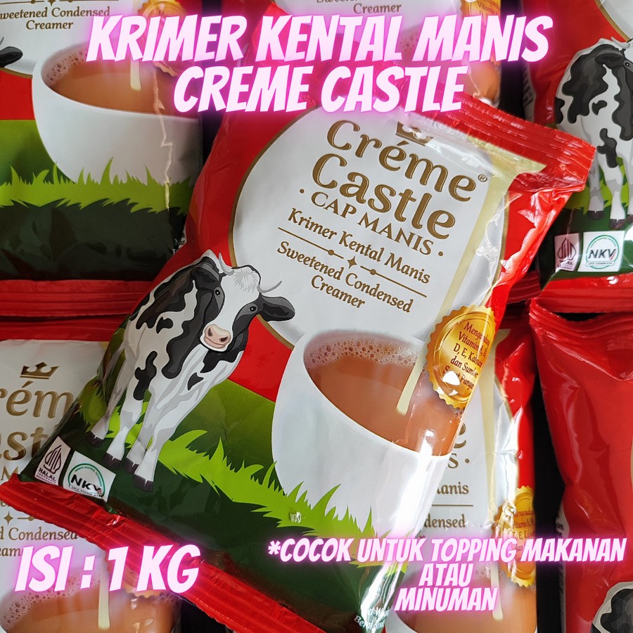 

krimer kental manis creme castle 1 kg untuk aneka makanan dan minuman