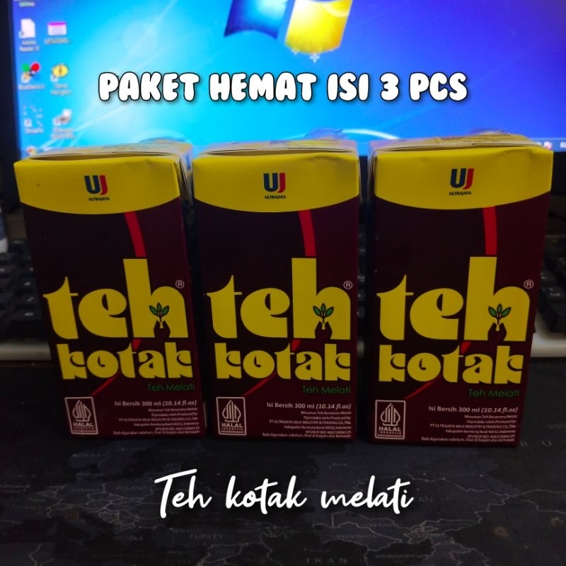 

Teh Kotak Melati Jasmine 300ml x 3 pcs | Teh Kotak Ultra Jaya ( PAKET HEMAT ISI 3 )