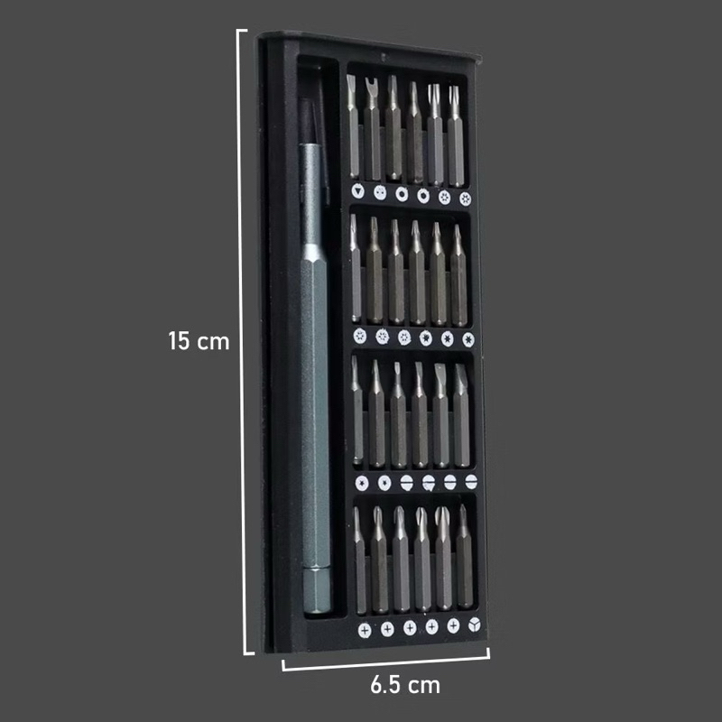 GS Obeng Set 24in1 Kepala Magnetic / Alat Perkakas Perlengkapan Service HP Jam Tangan Laptop