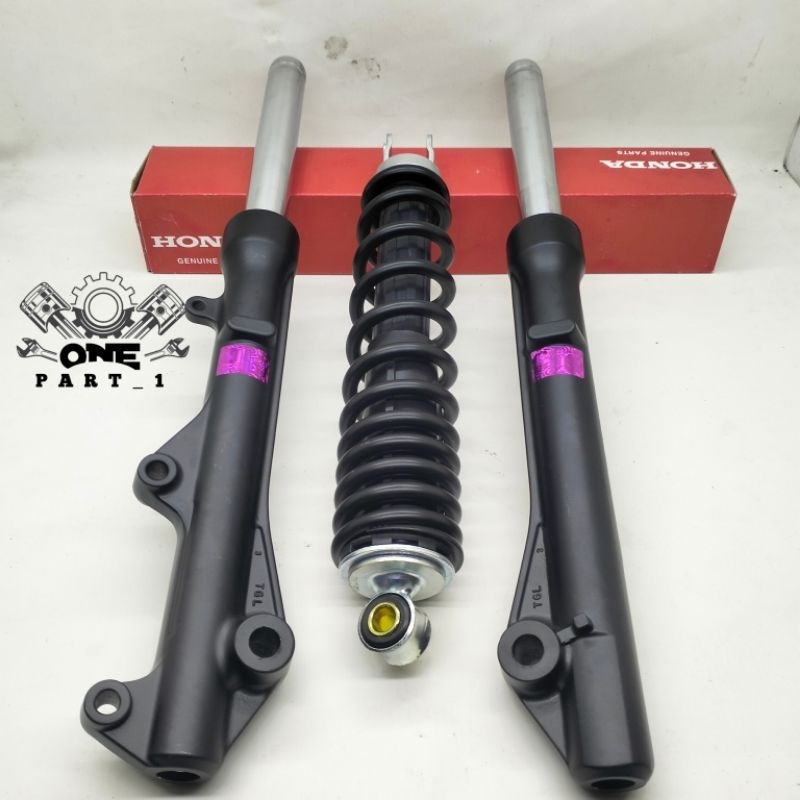 AS SHOCK TABUNG + SHOCKBREAKER KZL HONDA BEAT FI, VARIO FI, SCOOPY FI, VARIO  110/125 . ORIGINAL