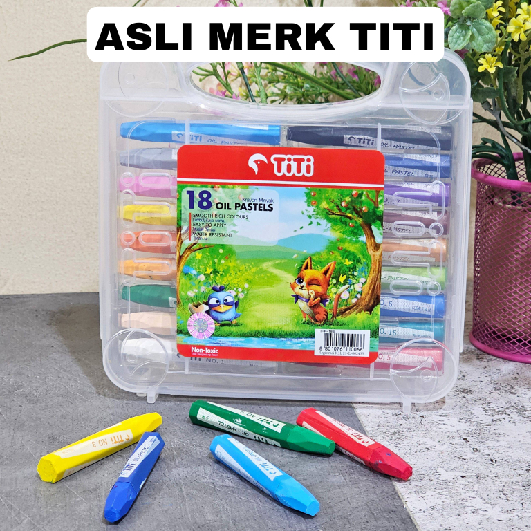 

GG Oil Pastel TITI 18 Warna / Crayon / Krayon Warna/Crayon Minyak