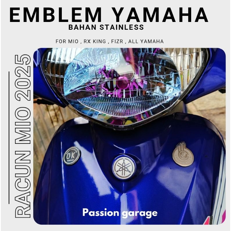 EMBLEM STAINLESS MIO I Logo stainless Mio sporty