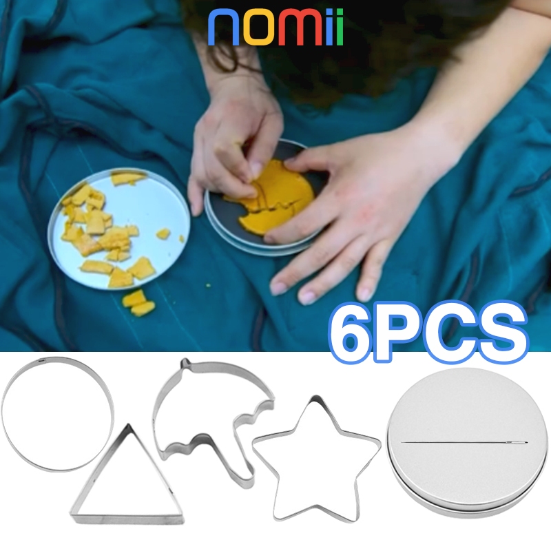 6PCS Cetakan Dalgona Candy Ala Squid Game/Cetakan Permen Dalgona Cetakan Bts / Ring Cutter Cookies