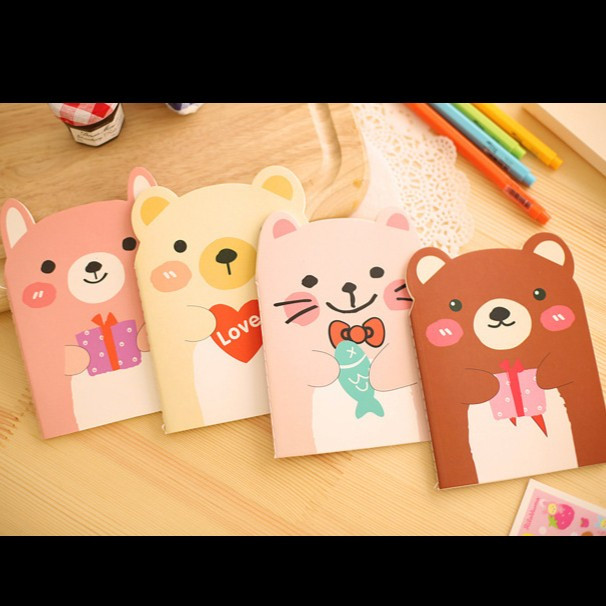 

CHIYO Living - Buku Catatan / Note Book / Notepad Mini Cute Bear