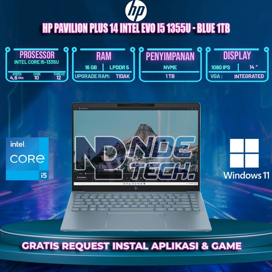 HP Pavilion Plus 14 Intel EVO i5 1355U