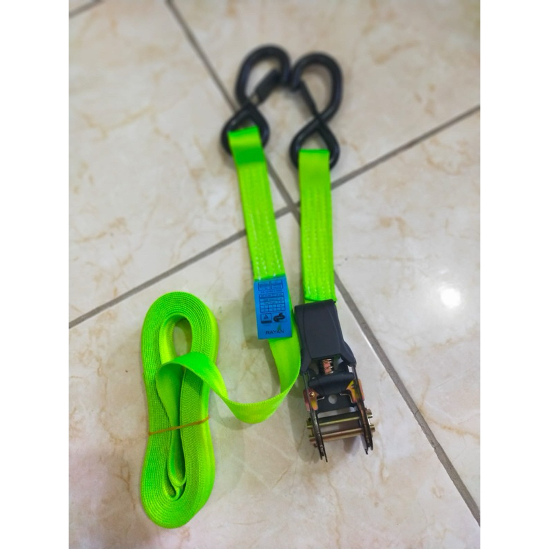 Ratchet tie down 1"x6m kapasitas 1 ton