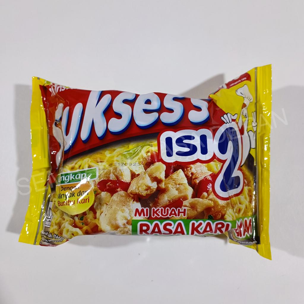 

[1 Bungkus] Mie Instan Suksess Isi 2 Mi Kuah Rasa Kari Ayam
