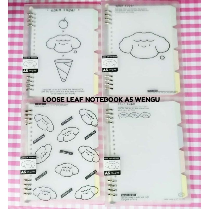 

OBRAL HABISKAN STOCK!!! Bindernote A5 Ring besi WENGU SPUN SUGAR