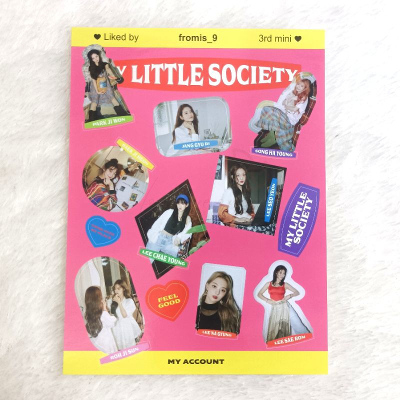 fromis_9 My Little Society Album Sticker Only My Account Ver.