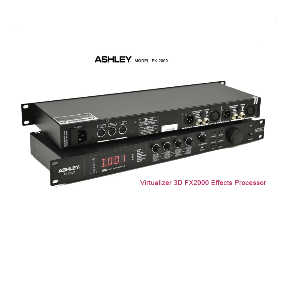 EFEK VOCAL ASHLEY FX2000 FX 2000 VIRTUALIZER 3D ORIGINAL