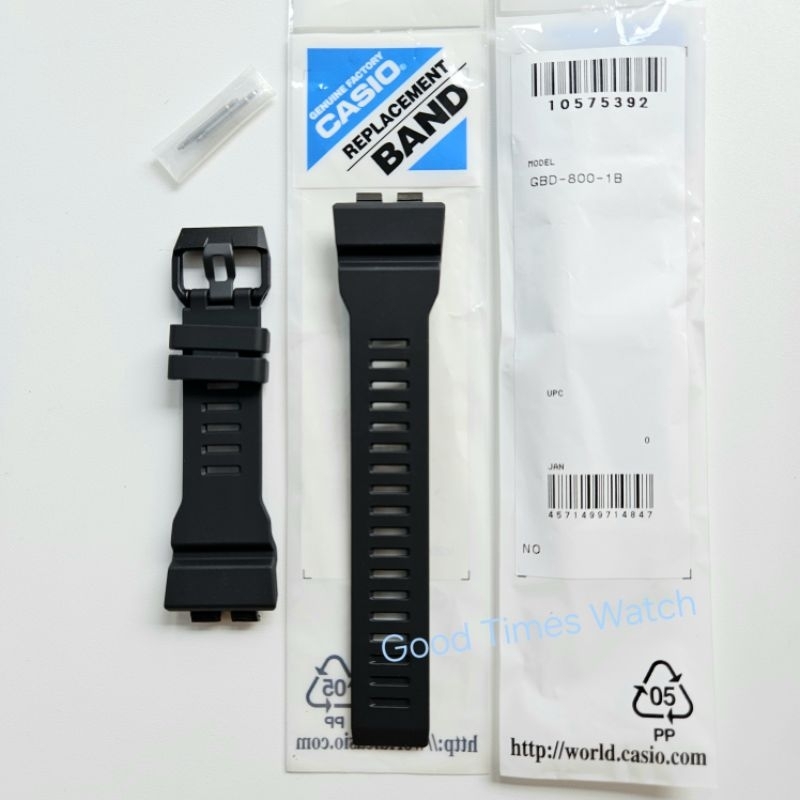 STRAP G-SHOCK GBD-800-1B GBD 800 BLACK CASIO ORIGINAL