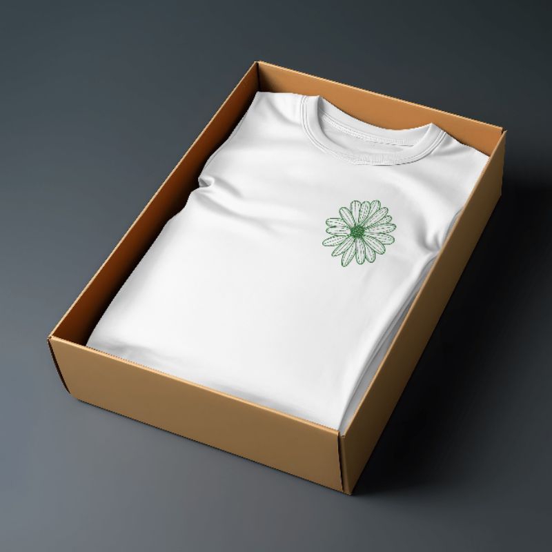 Follew 023 Kaos Distro Original Wanita Katun Combat Premium Motif Bunga