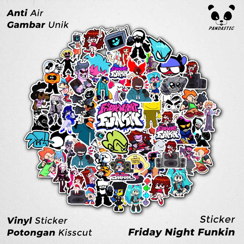 

Stiker Tempel Friday Night Funkin Game Anime Film Paper Vinyl Dekorasi Laptop Koper Tumbler Kulkas