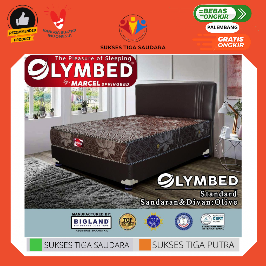 SPRINGBED BIGLAND KASUR MATRAS OLYMBED STANDARD / MATRAS PALEMBANG MURAH