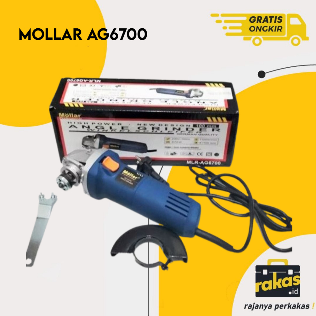 Mesin Gerinda Angle Grinder AG6700 - Mollar