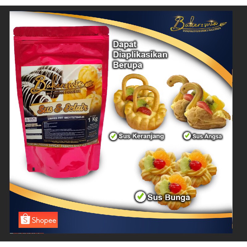 

Tepung Premix Multiguna Bakerzmix Sus & Eclair