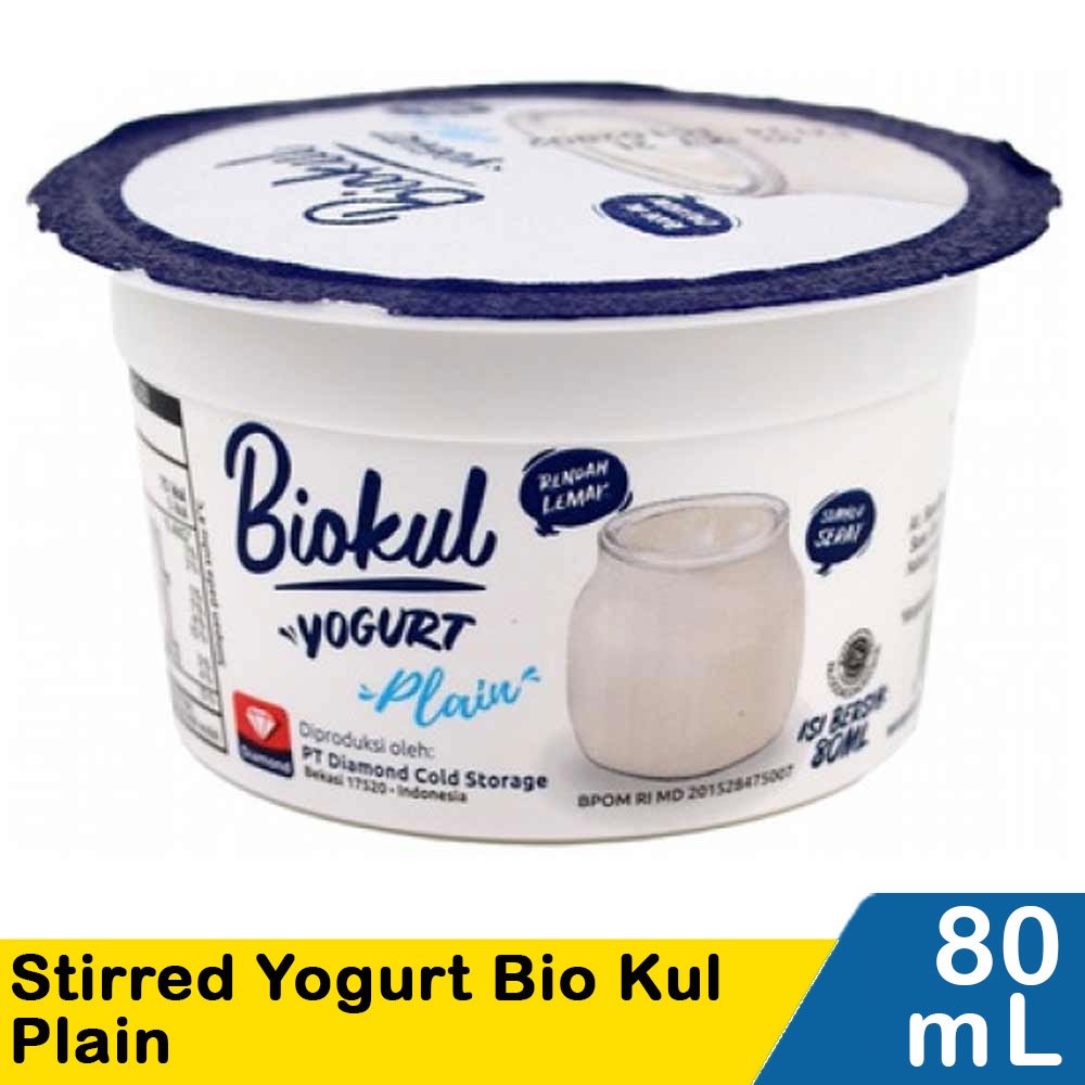 

Biokul Yogurt Plain 80ml | Yoghurt MPASI Bayi | Makanan Bayi | Snack Bayi | Makanan Sehat