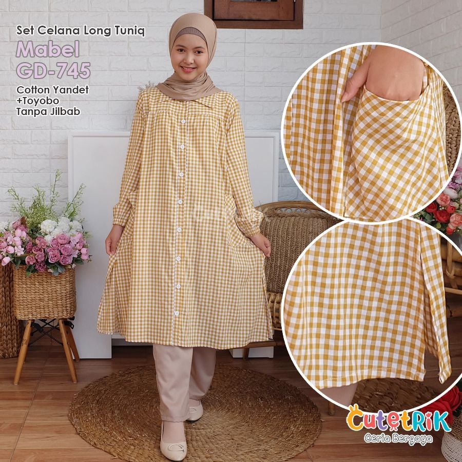Setelan Anak Perempuan Tanggung Set Tunik Korean Style Setelan Celana Anak Cutetrik Official Store
