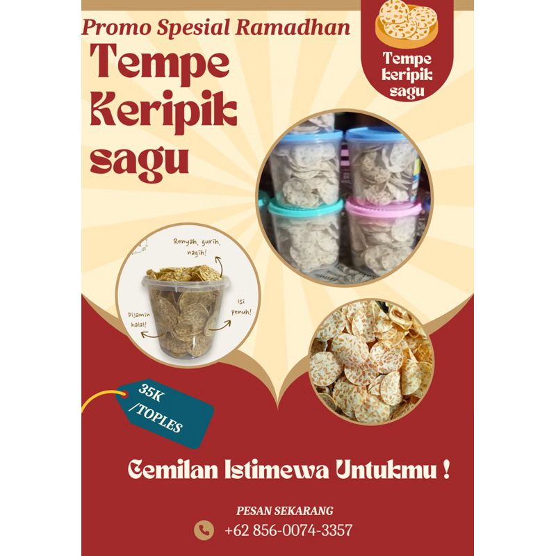

Tempe Keripik Sagu Cemilan Sehat 1kg