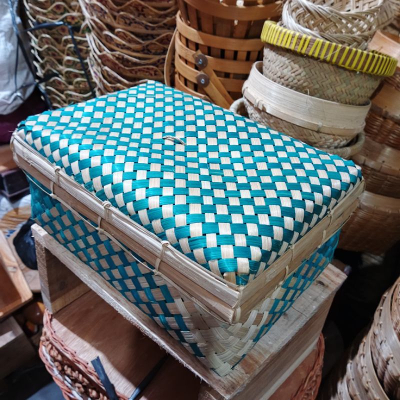 Sokase bambu - sokase motif - sokase kotak - kotak makanan - hampers sokase