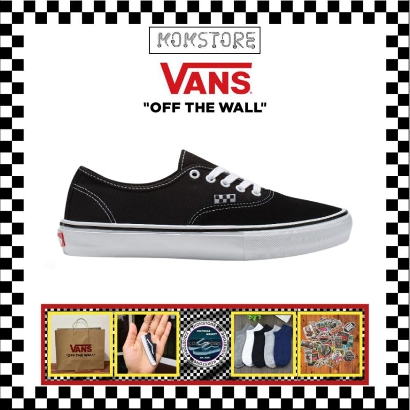 Vans Authentic Pro Skate Black White BNIB