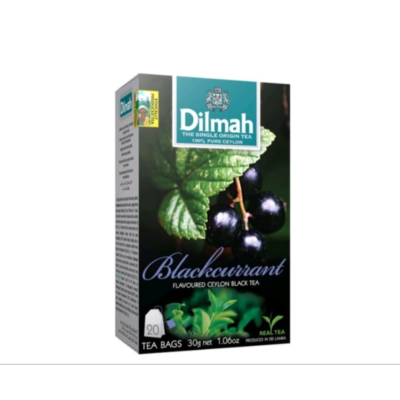 

Dilmah blackcurrant tea Teh celup Teh kesehatan