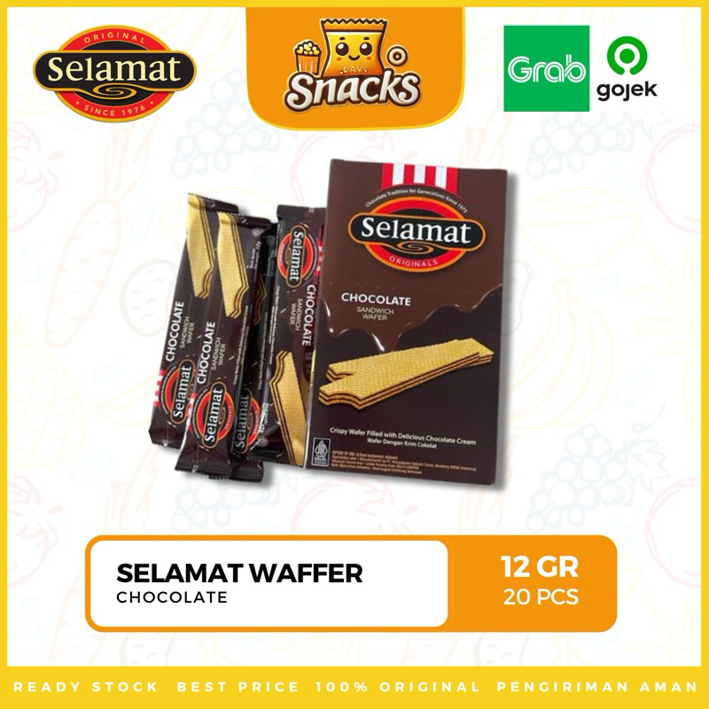 

Lav.Snacks︱Wafer Selamat Chocolate 12GR - 20 PCS