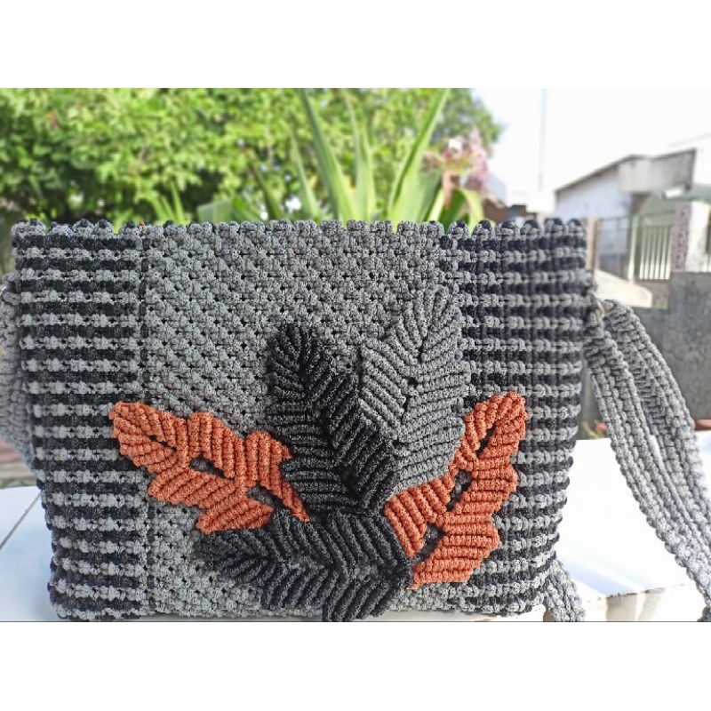 tas selempang cantik dari tali kur