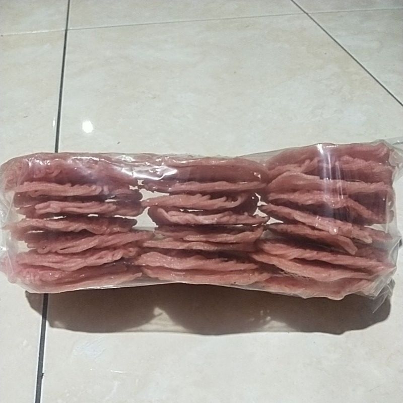 

Renggining Terasi mentah isi 30 berat 500gr Renyah Gurih Ngembang