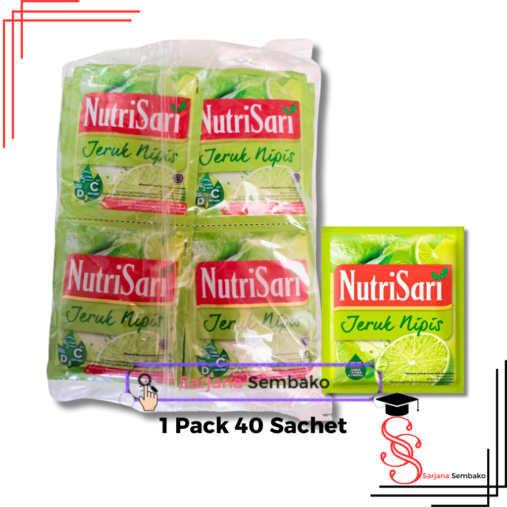 

Nutrisari Jeruk Nipis - 1 Pack 40 Sachet