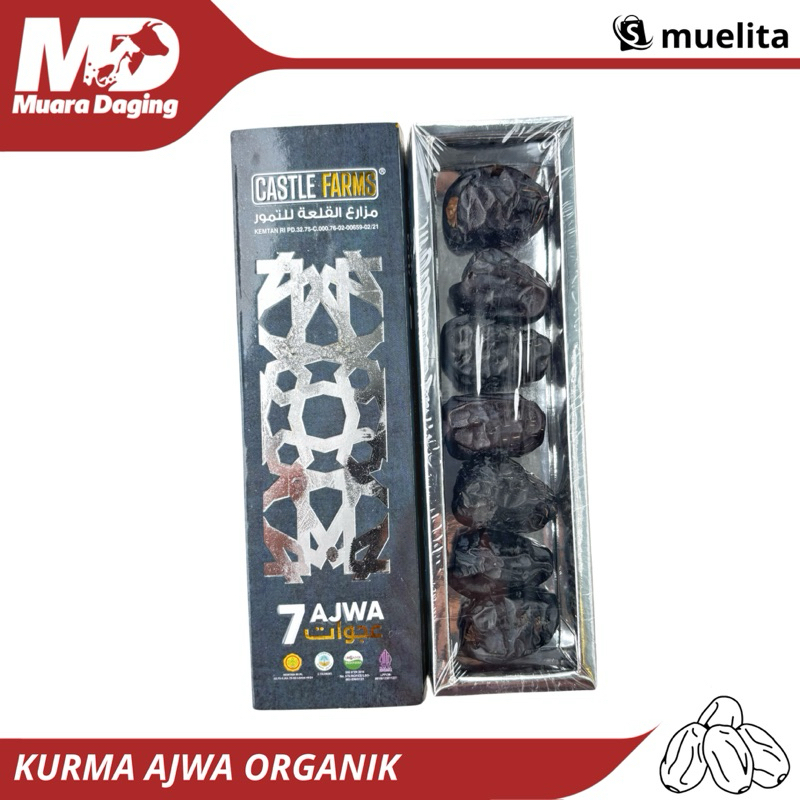 

CASTLE FARMS Kurma Ajwa Organik 7pcs - MANIS LEGIT & KAYAK NUTRISI