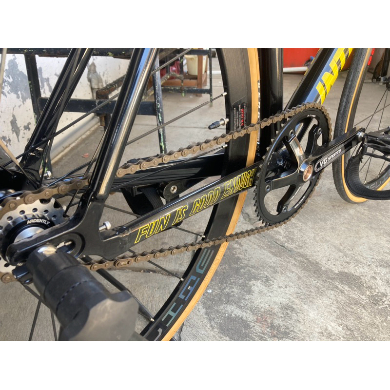 Crankset VG Sports VGSports 49t BCD 144 1/8” HT2 Hollowtech 2 Fixie Single Speed