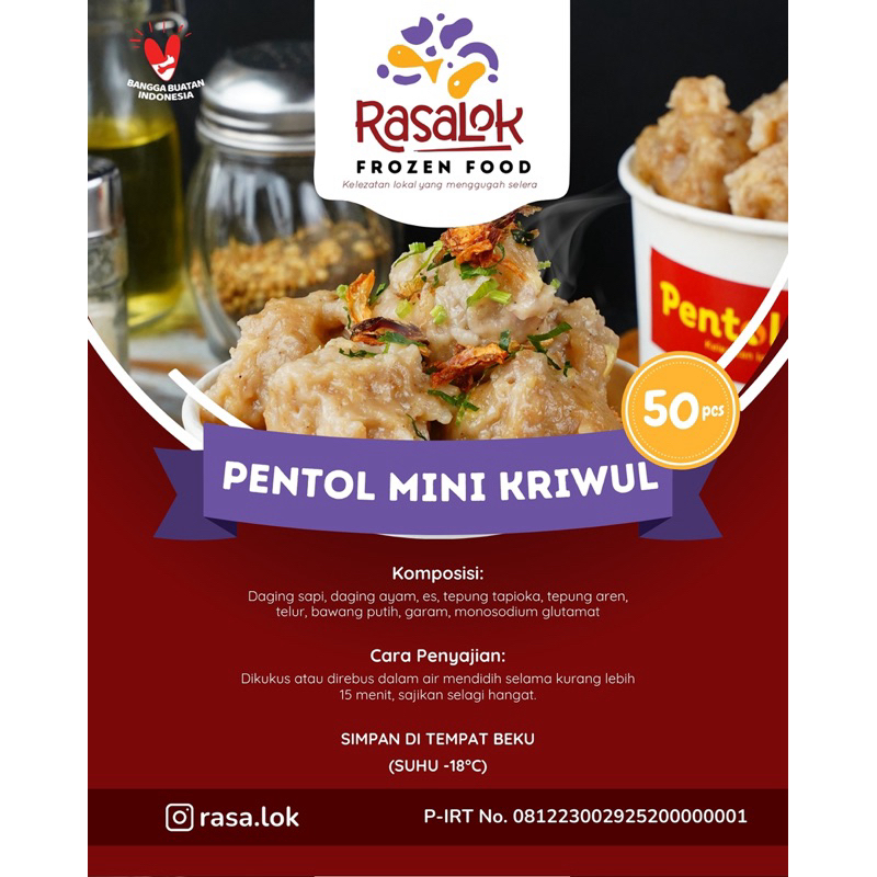 

Pentol Mini Kriwul 50 pcs