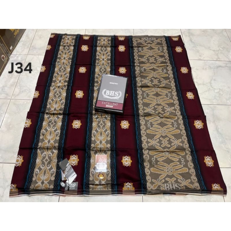 COD / SARUNG BHS EXCELLENT SILVER JACQUARD TYPE JGA ori by BHS (A)