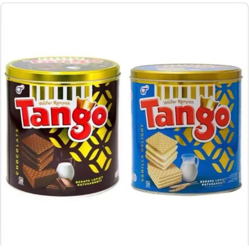 

TANGO Wafer Renyah Kaleng / Tin 240 g - Cokelat/Vanila