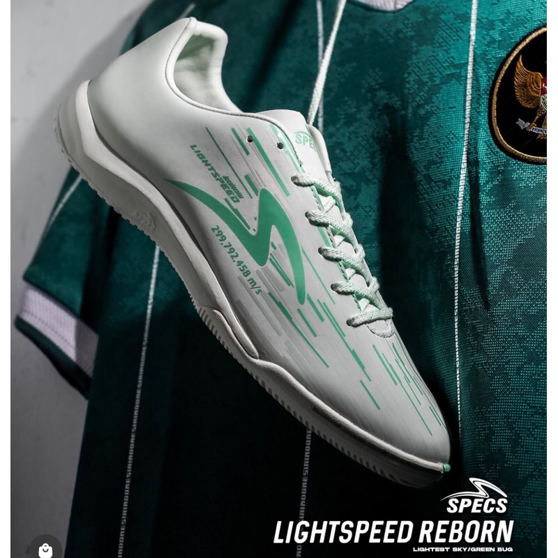 Sepatu Futsal SPECS LS REBORN IN LIGHTEST SKY GREEN BUG ORIGINAL 100%