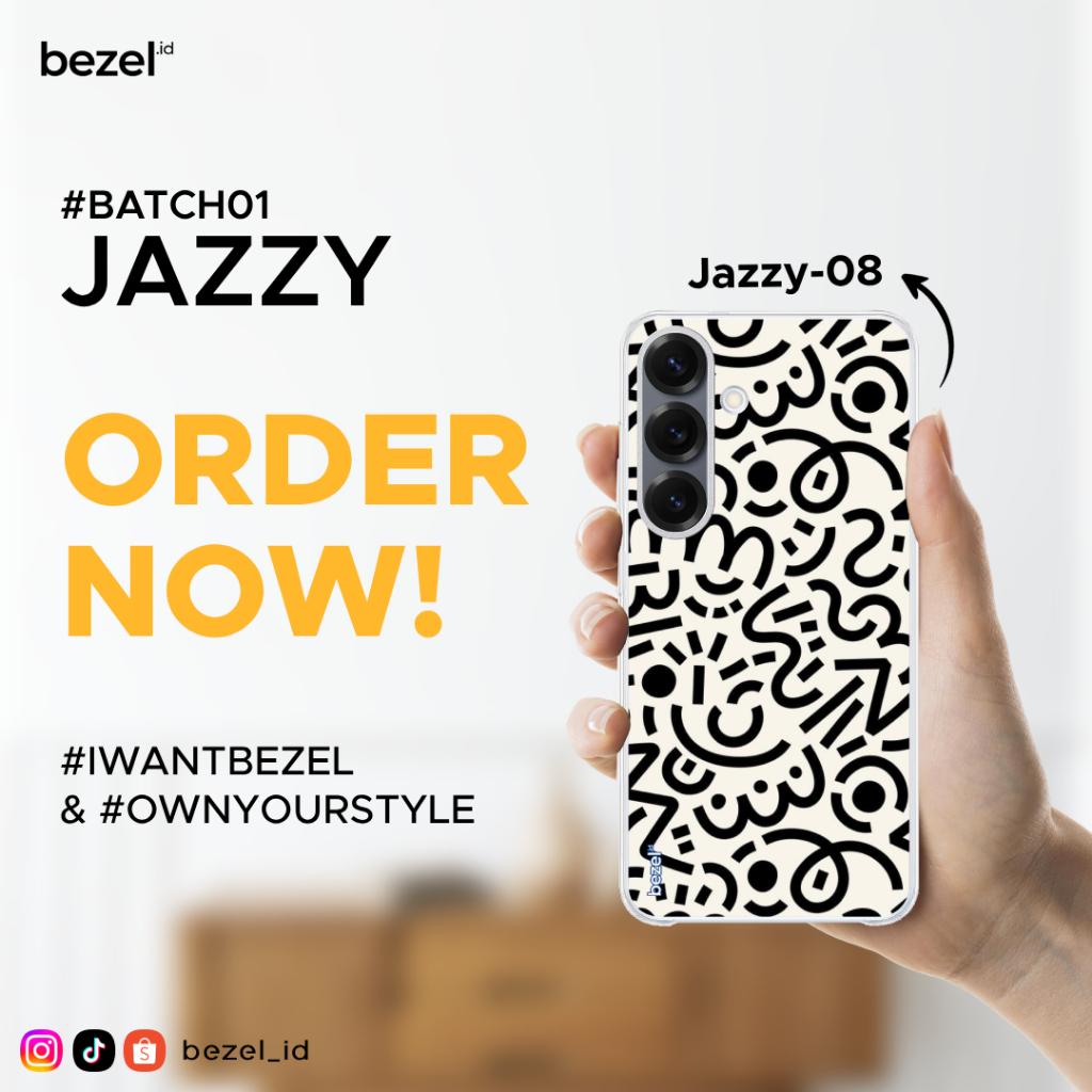 Bezel Premium Case Jazzy #8 Semua Type HP Kekinian For Samsung