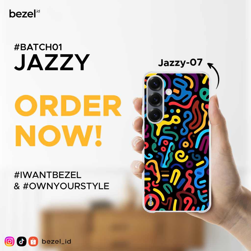 Bezel Premium Case Jazzy #7 Semua Type HP Kekinian For Samsung