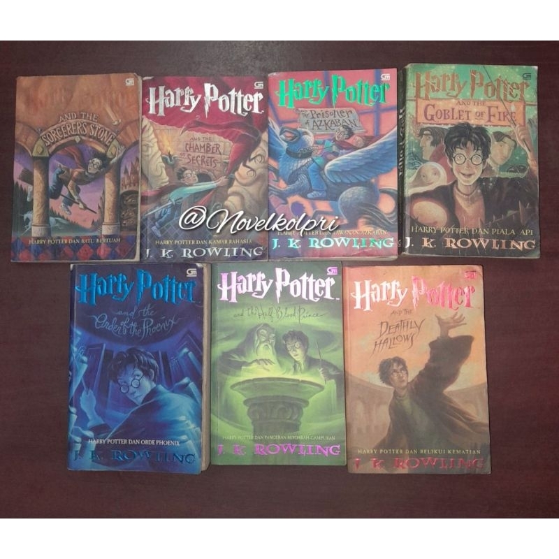 Novel SET 7 Buku Harry Potter ORIGINAL (Ada Minus, cek foto)