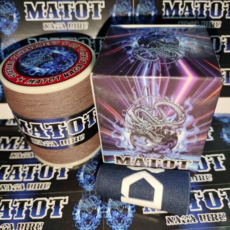 senar gelasan matot naga biru 0.18 box + p.jari