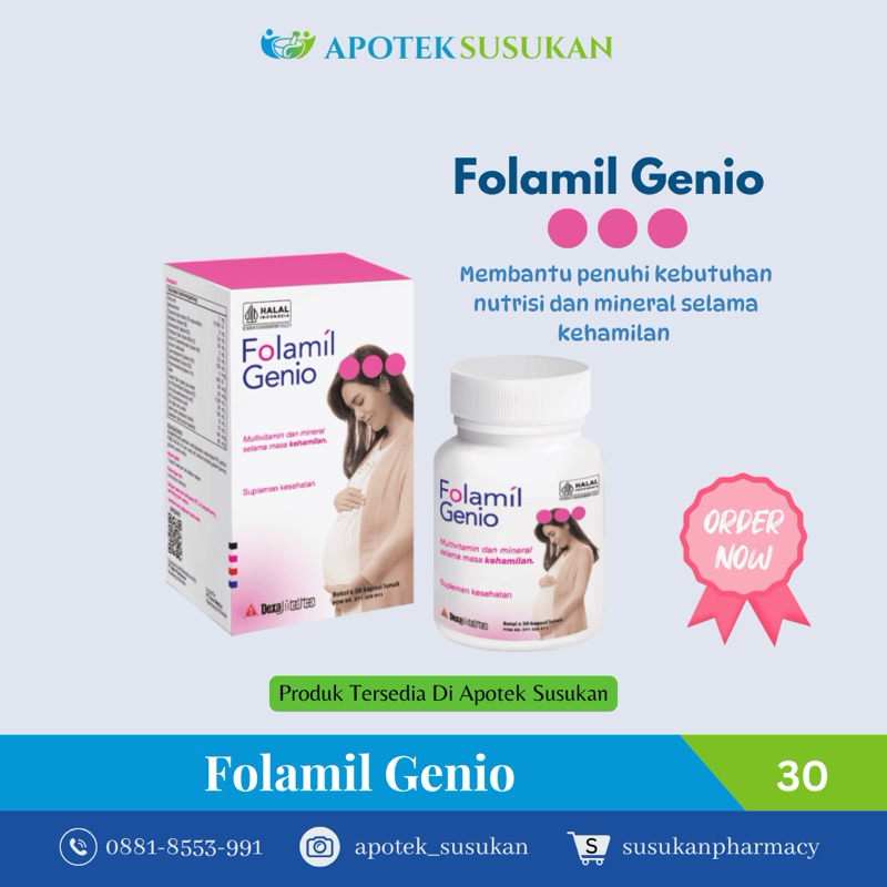Folamil Genio Vitamin Ibu hamil Promil