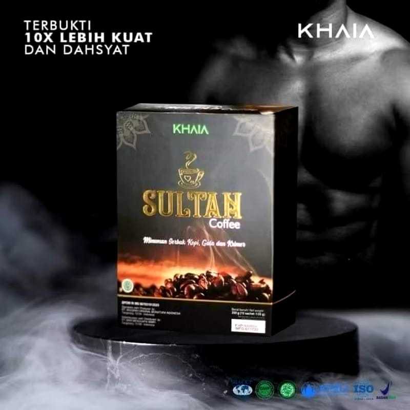 

(Asli 100%) 1 Box isi 10 Sachet Kopi Sultan Khaia Ginseng Herbal Minuman Penambah Stamina Pria Halal