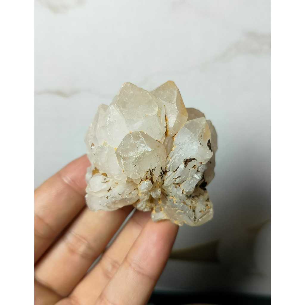 Natural Clear Quart Flower Cluster (2)