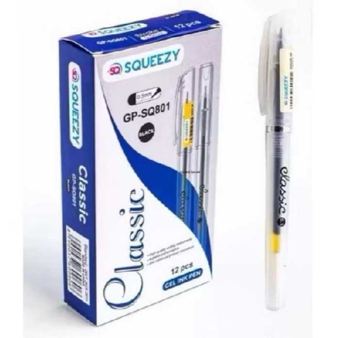 

Pulpen SQUEEZY CLASSIC TRANSPARAN Gel Pen 0.5 mm (1 PACK)